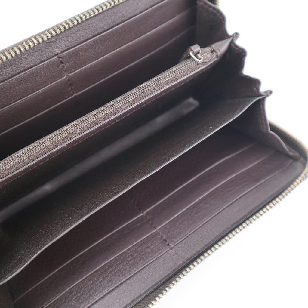 C2815 Gucci Wallet GG Canvas Sukey Zip Around Wallet | Pre-Owned Very Good Brown GG Canvas Canvas