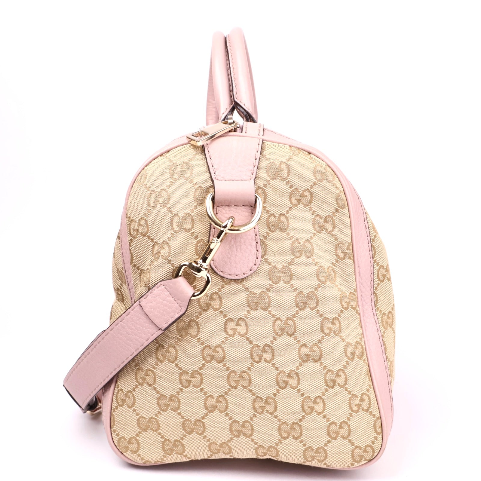 J3575 Gucci Boston Bowling Bag Guccissima Canvas- Pre Owned