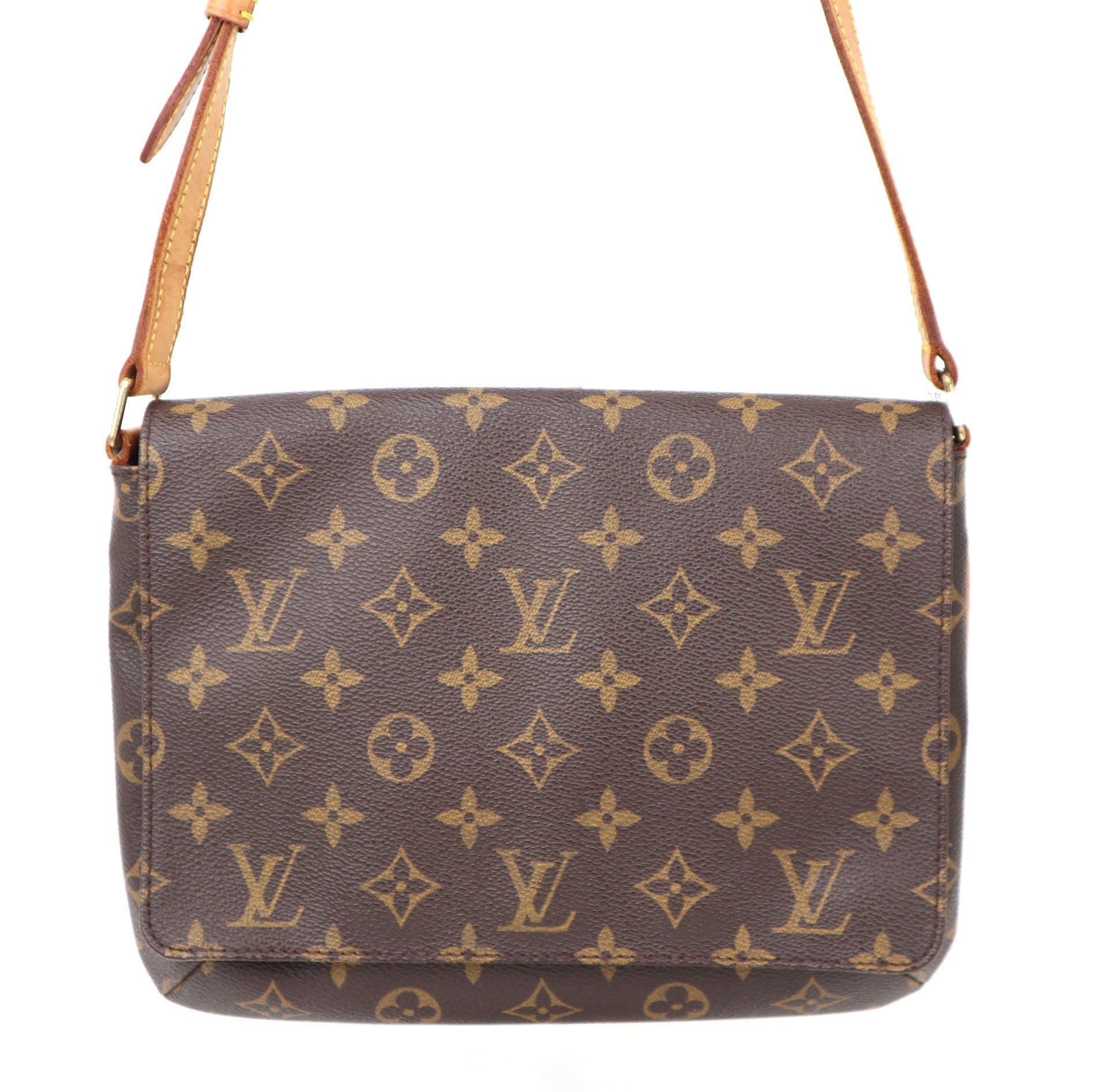 C1292# Louis Vuitton Monogram Musette Tango-Pre Owned