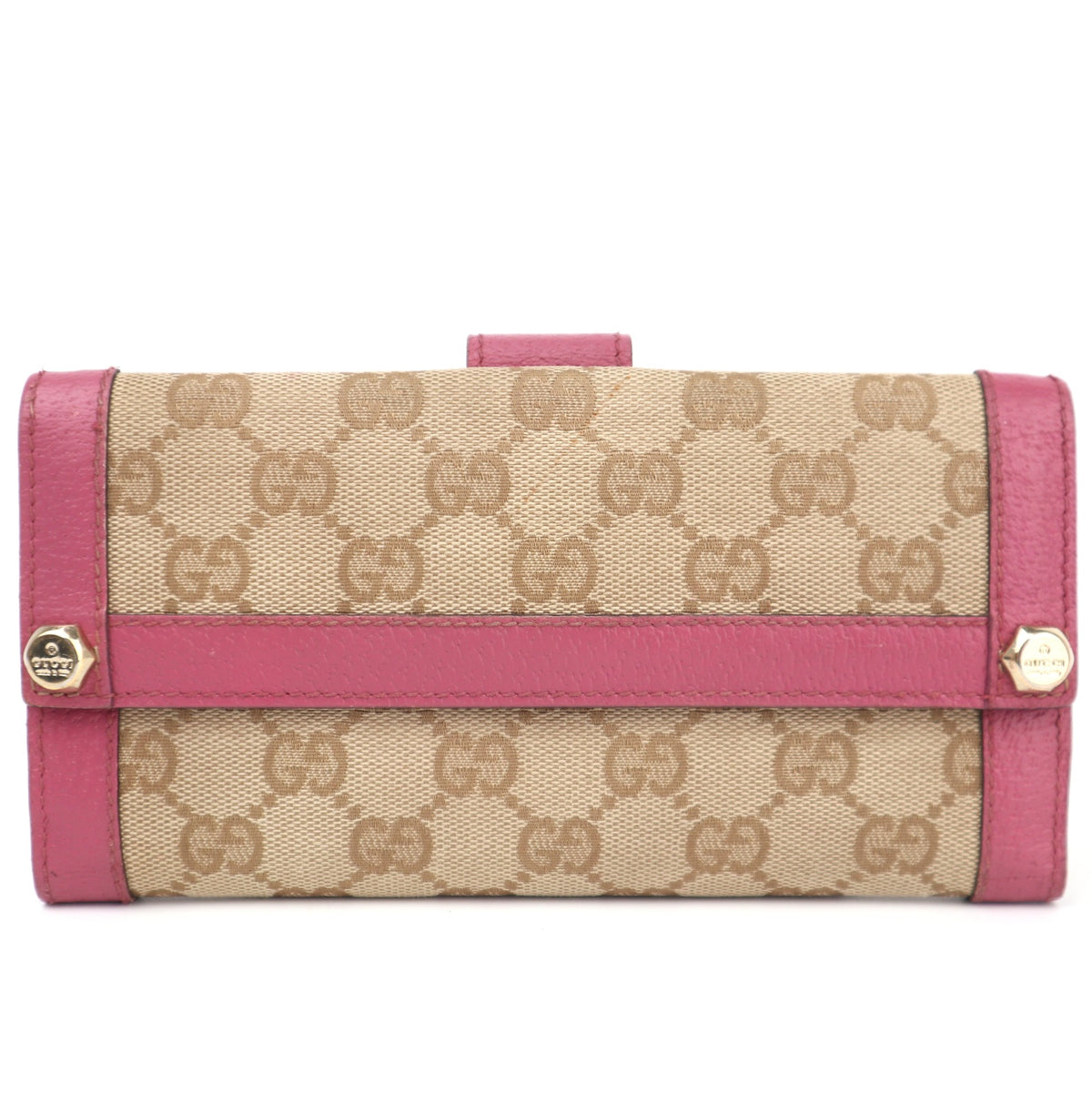 C2818 Gucci Wallet GG Canvas Mayfair Two-Sided Long Wallet | Pre-Owned Very Good Brown GG Canvas Canvas