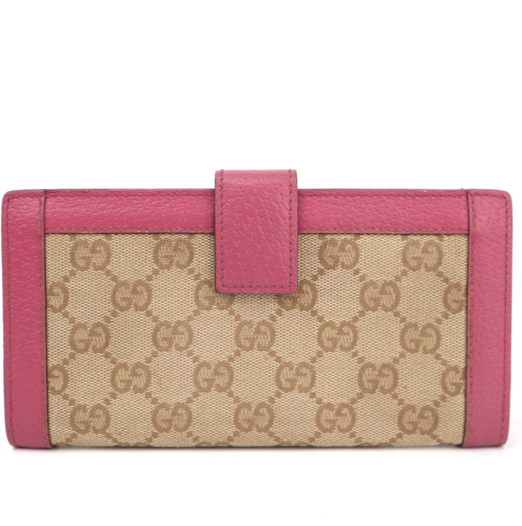C2818 Gucci Wallet GG Canvas Mayfair Two-Sided Long Wallet | Pre-Owned Very Good Brown GG Canvas Canvas