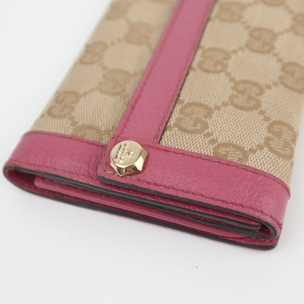 C2818 Gucci Wallet GG Canvas Mayfair Two-Sided Long Wallet | Pre-Owned Very Good Brown GG Canvas Canvas