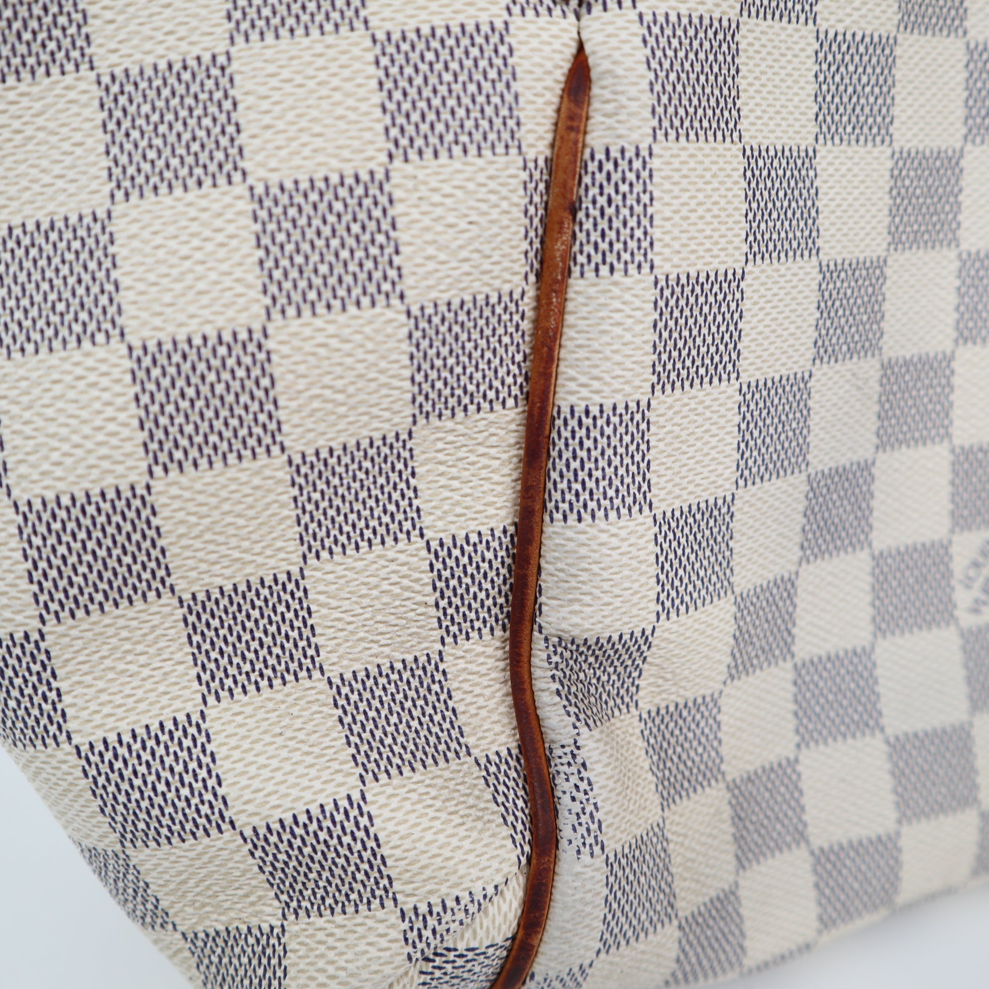 Louis Vuitton Damier Azur Totally PM Tote Bag C1863 | Pre-Owned Very Good White / Blue Damier Azur Coated canvas, leather trim