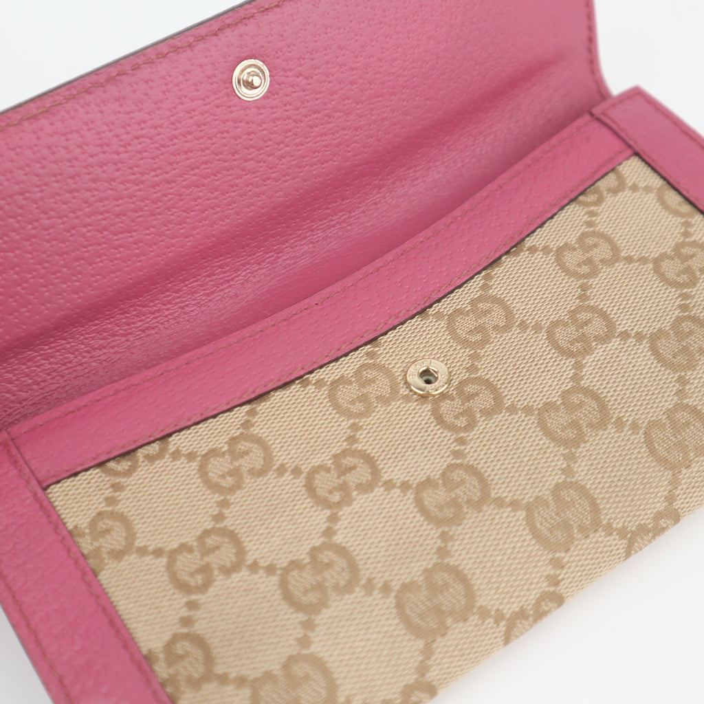 C2818 Gucci Wallet GG Canvas Mayfair Two-Sided Long Wallet | Pre-Owned Very Good Brown GG Canvas Canvas