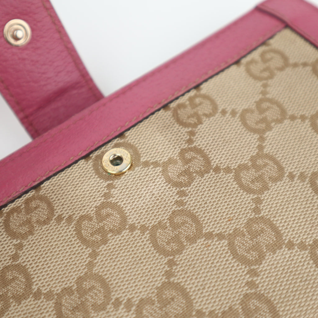 C2818 Gucci Wallet GG Canvas Mayfair Two-Sided Long Wallet | Pre-Owned Very Good Brown GG Canvas Canvas