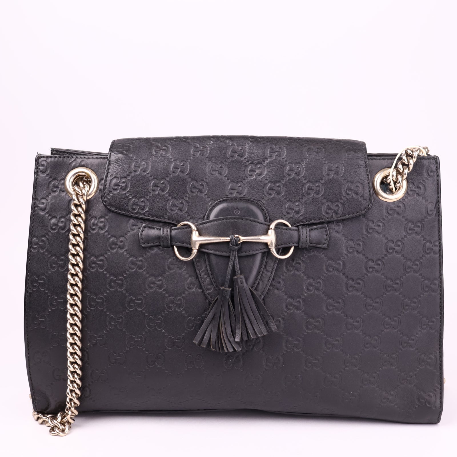 J3572 Gucci Emily Chain Shoulder Bag Medium- Pre Owned