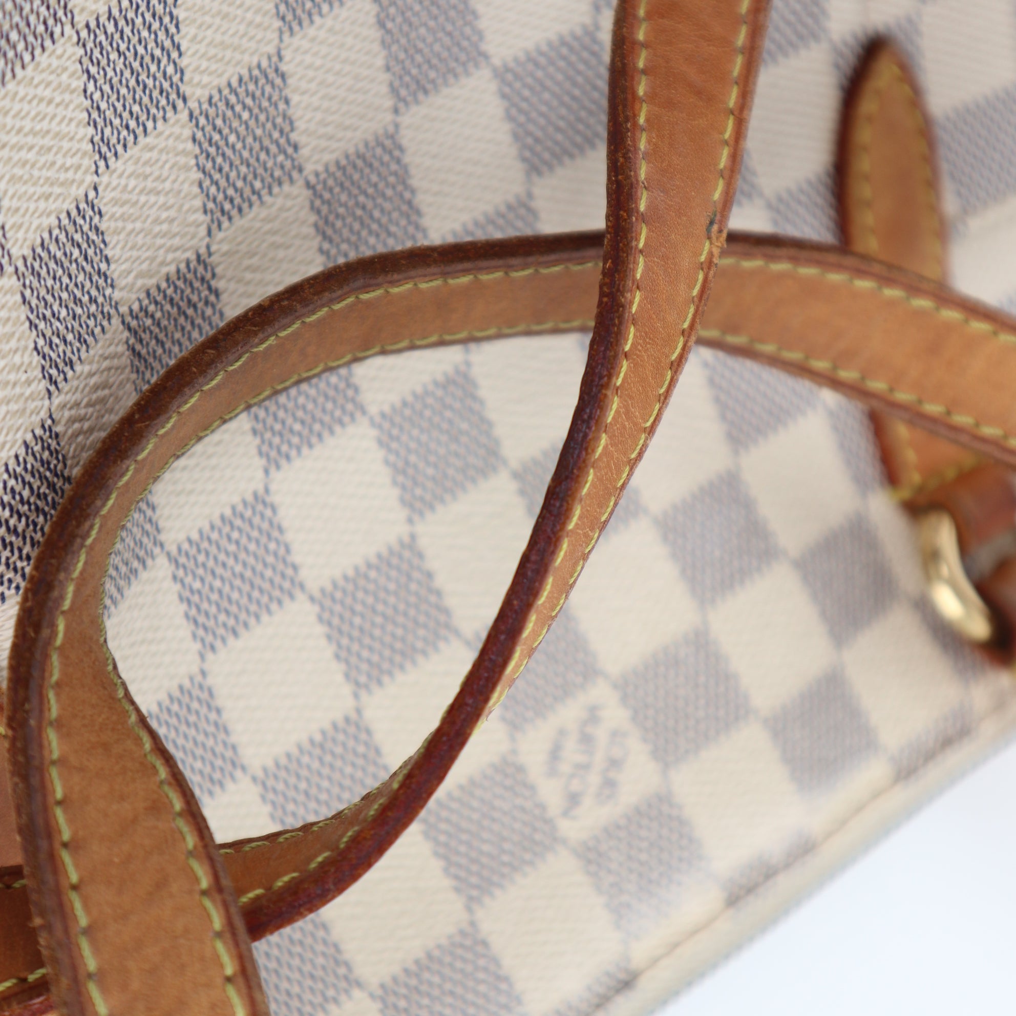 Louis Vuitton Damier Azur Totally PM Tote Bag C1863 | Pre-Owned Very Good White / Blue Damier Azur Coated canvas, leather trim