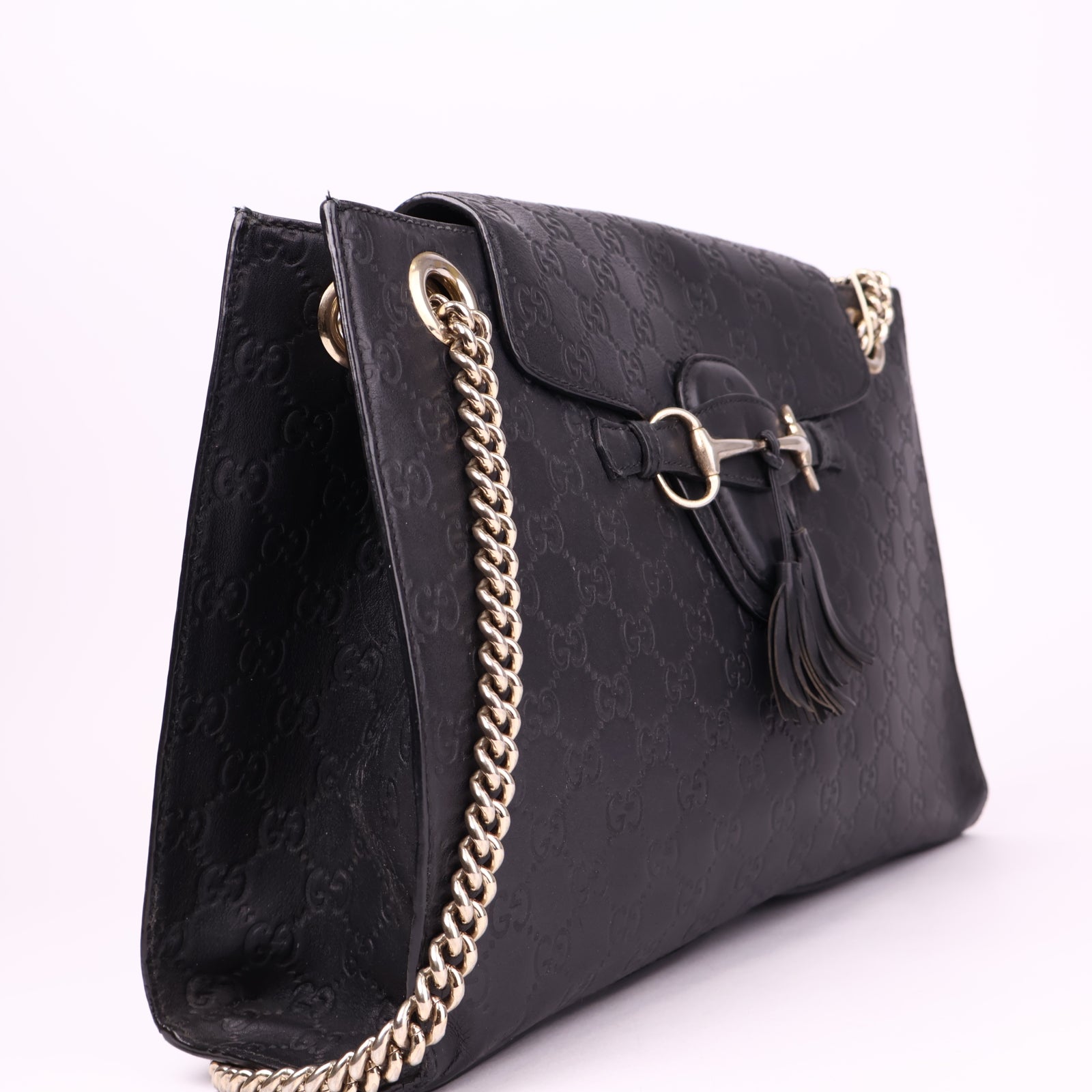 J3572 Gucci Emily Chain Shoulder Bag Medium- Pre Owned