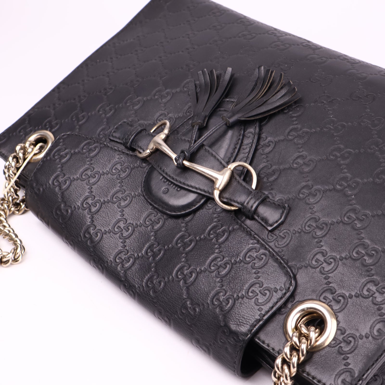 J3572 Gucci Emily Chain Shoulder Bag Medium- Pre Owned