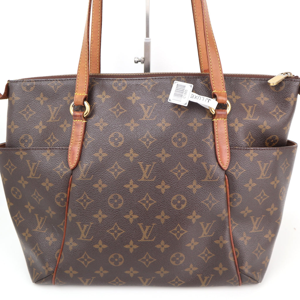 Louis Vuitton Monogram Canvas Totally MM Tote Bag C1865 | Pre-Owned Very Good Brown Monogram Coated canvas, leather trim