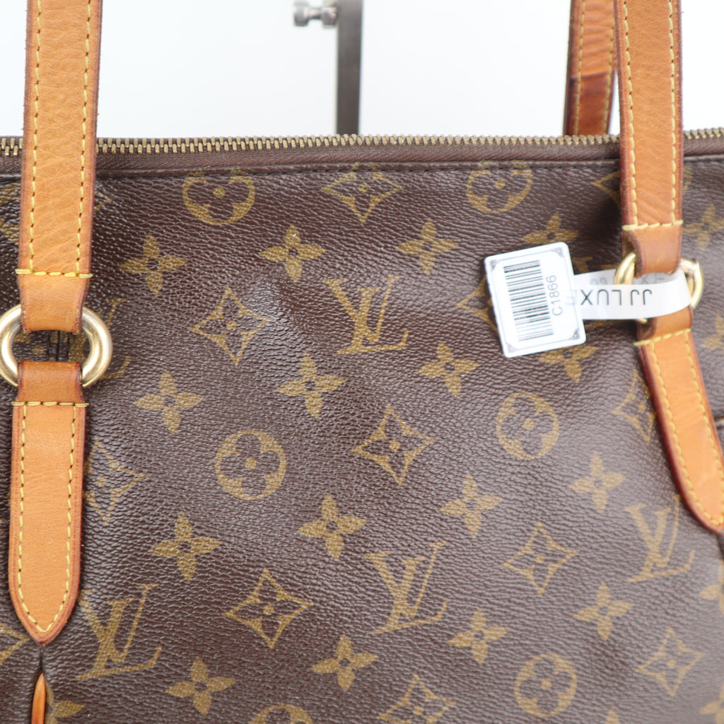 Louis Vuitton Monogram Canvas Totally MM Tote Bag C1866 | Pre-Owned Very Good Brown Monogram Coated canvas, leather trim