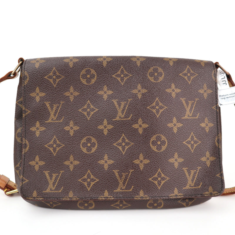 Louis Vuitton Monogram Canvas Musette Tango Shoulder Bag C1868 | Pre-Owned Very Good Brown Monogram Coated canvas, leather trim