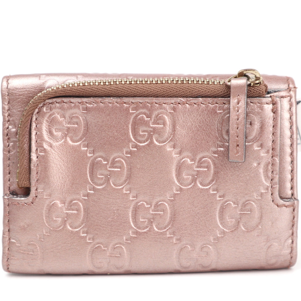 C2831 Gucci Key Case Lovely Heart Guccissima 6-Ring Key Case | Pre-Owned Excellent Brown Guccissima Leather