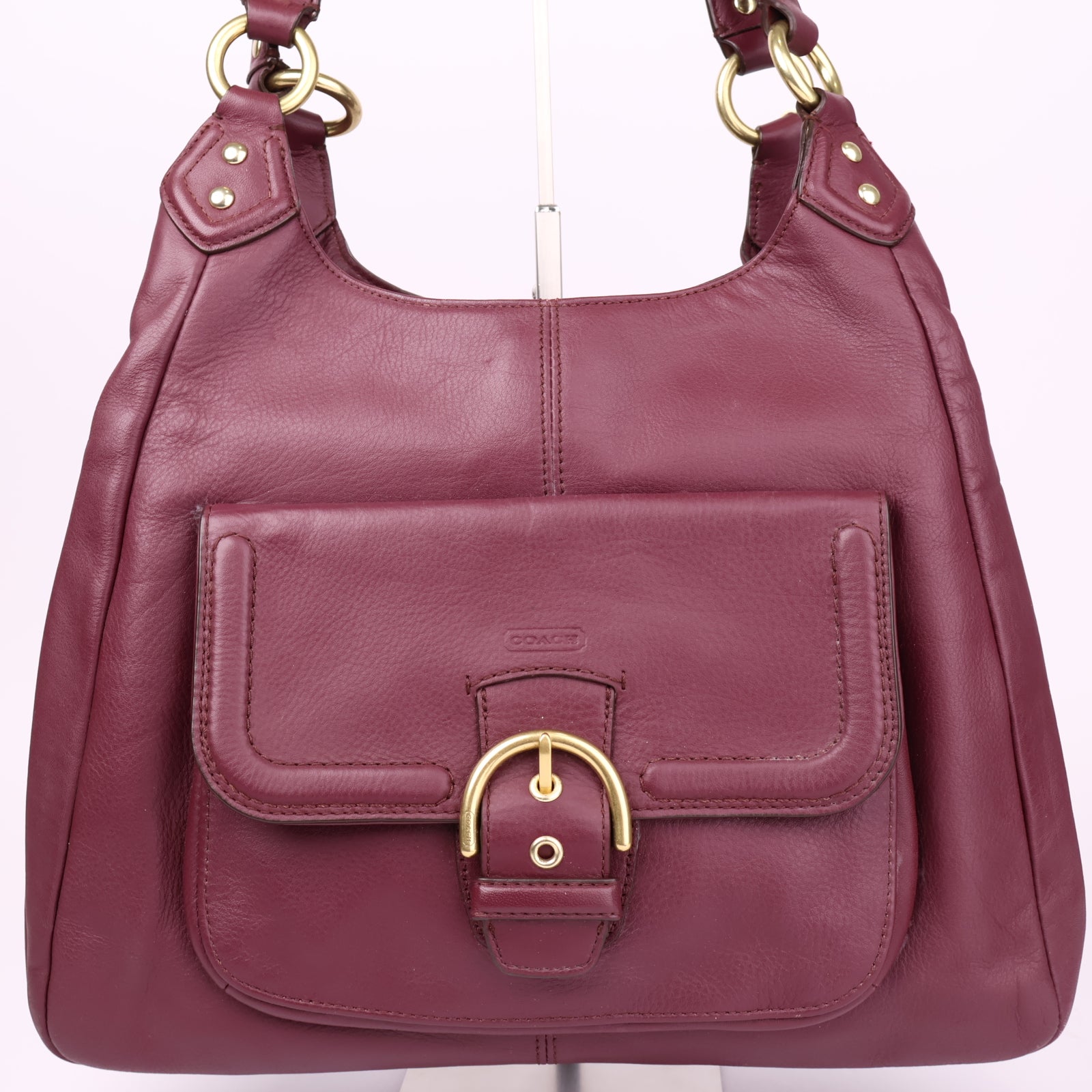 J3565 COACH Campbell Leather Handbag Purse- Pre Owned