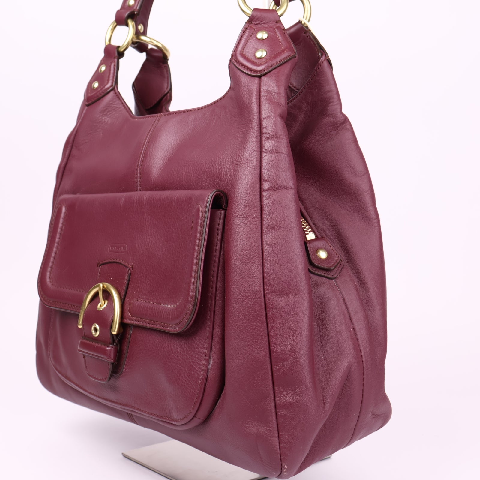 J3565 COACH Campbell Leather Handbag Purse- Pre Owned