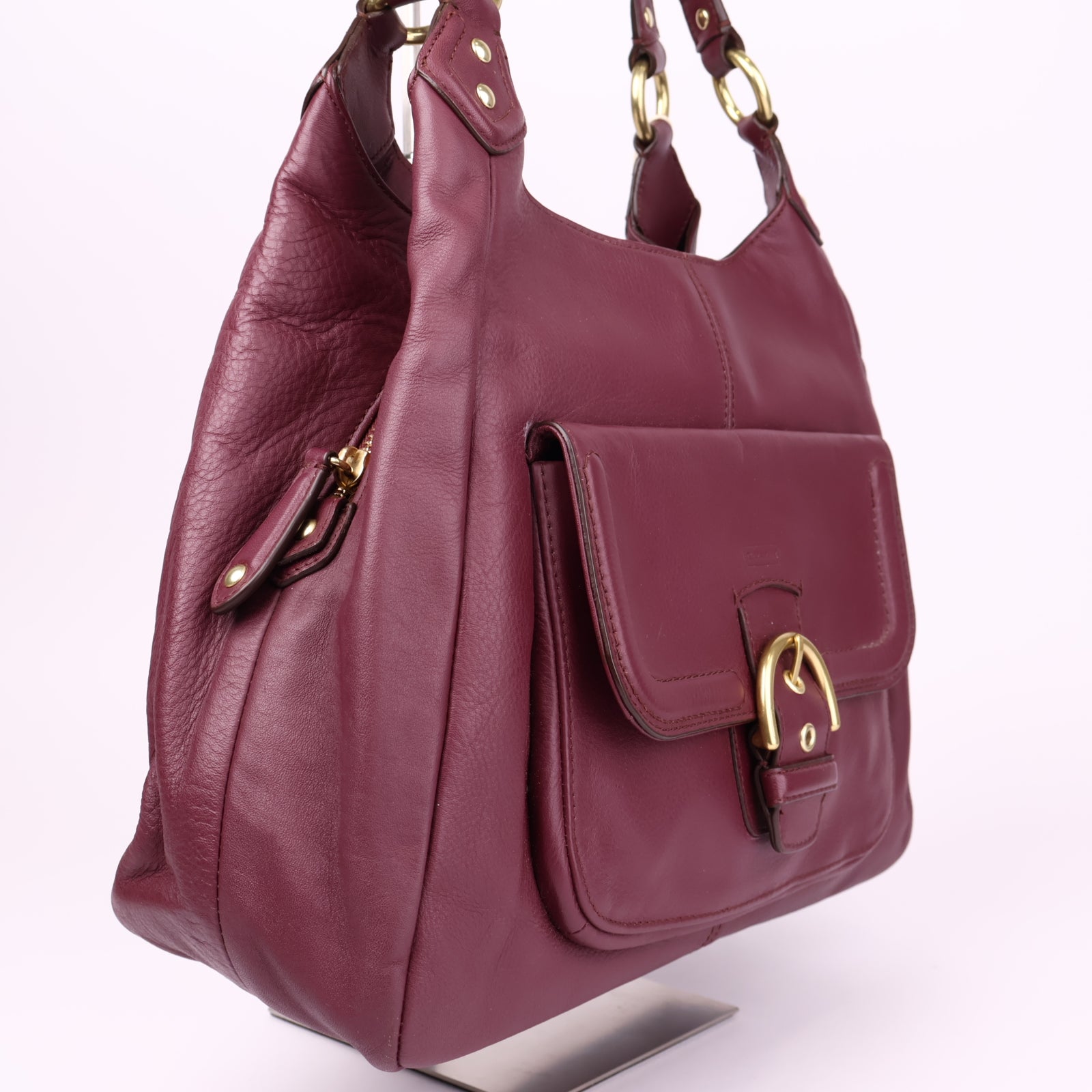 J3565 COACH Campbell Leather Handbag Purse- Pre Owned