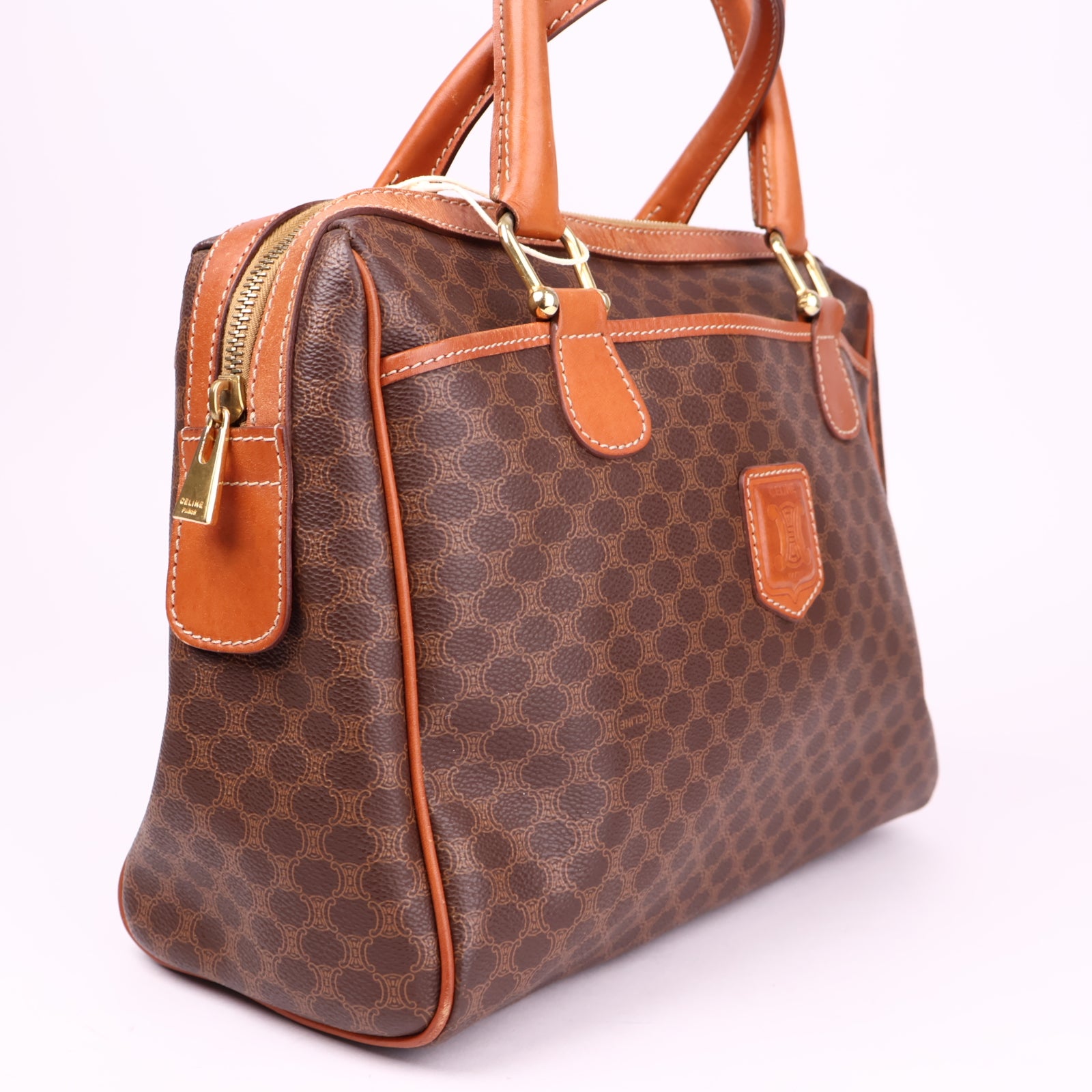 J3562 Celine Boston Macadam Vintage Handbag- Pre Owned
