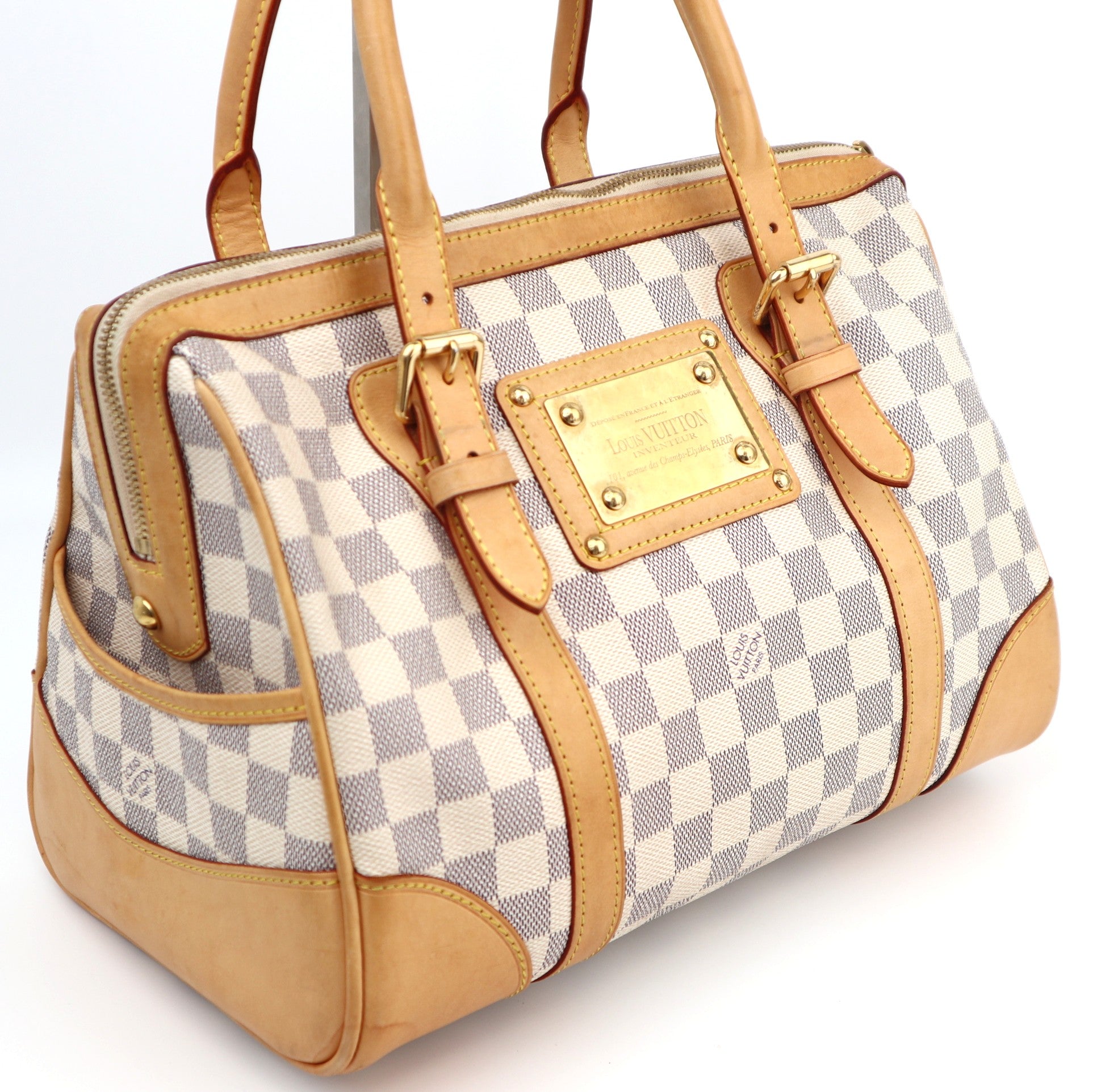 C1300 Louis Vuitton Damier Azur Canvas Berkeley Bag-Owned