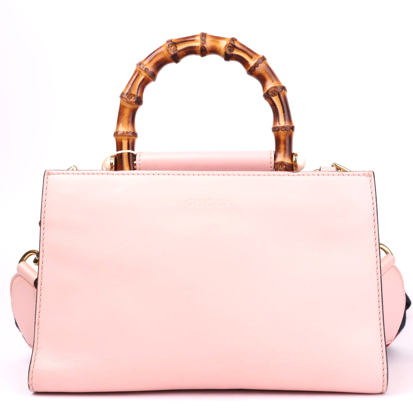 J3561 Gucci Nymphaea Top Handle Mini Pink in Leather- Pre Owned