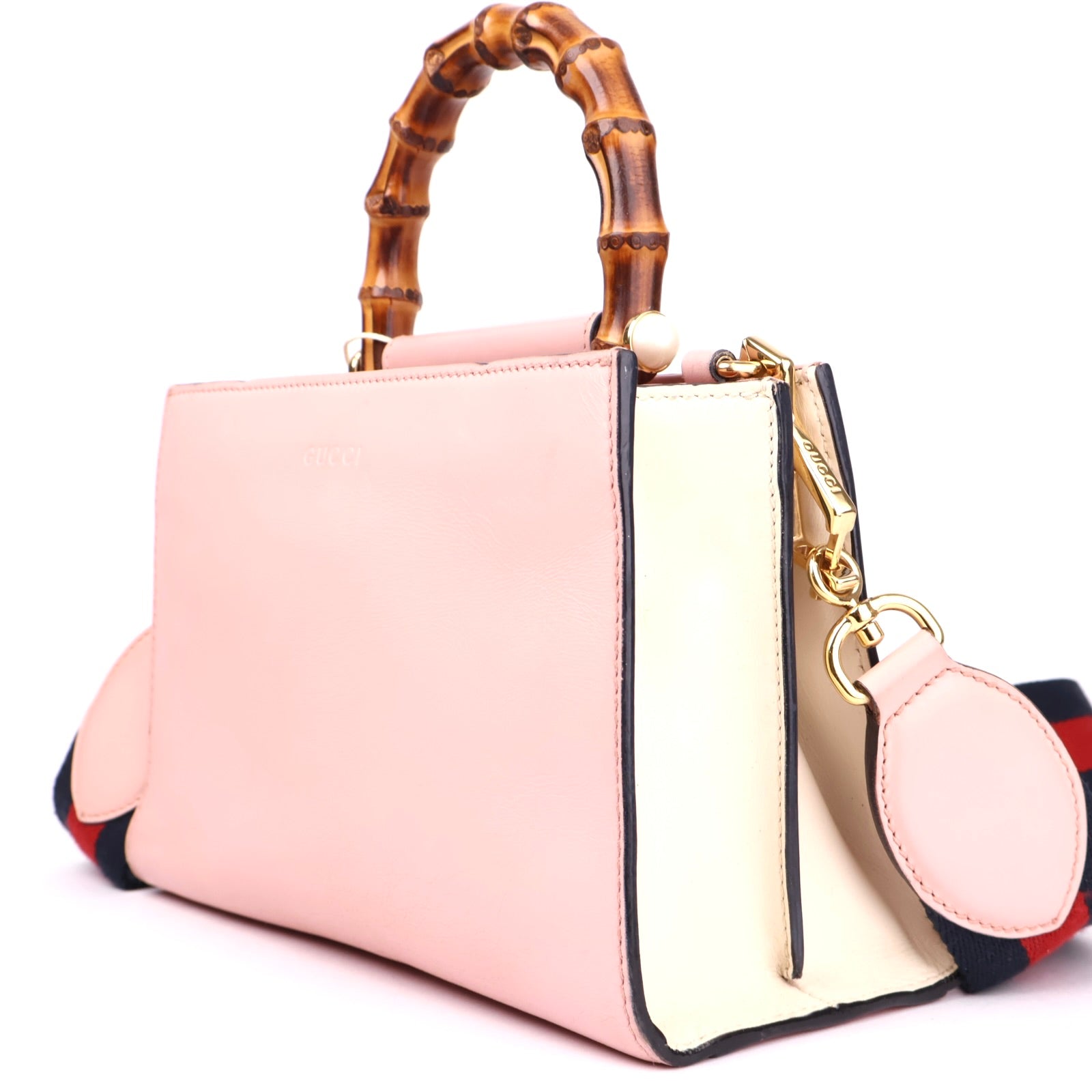 J3561 Gucci Nymphaea Top Handle Mini Pink in Leather- Pre Owned