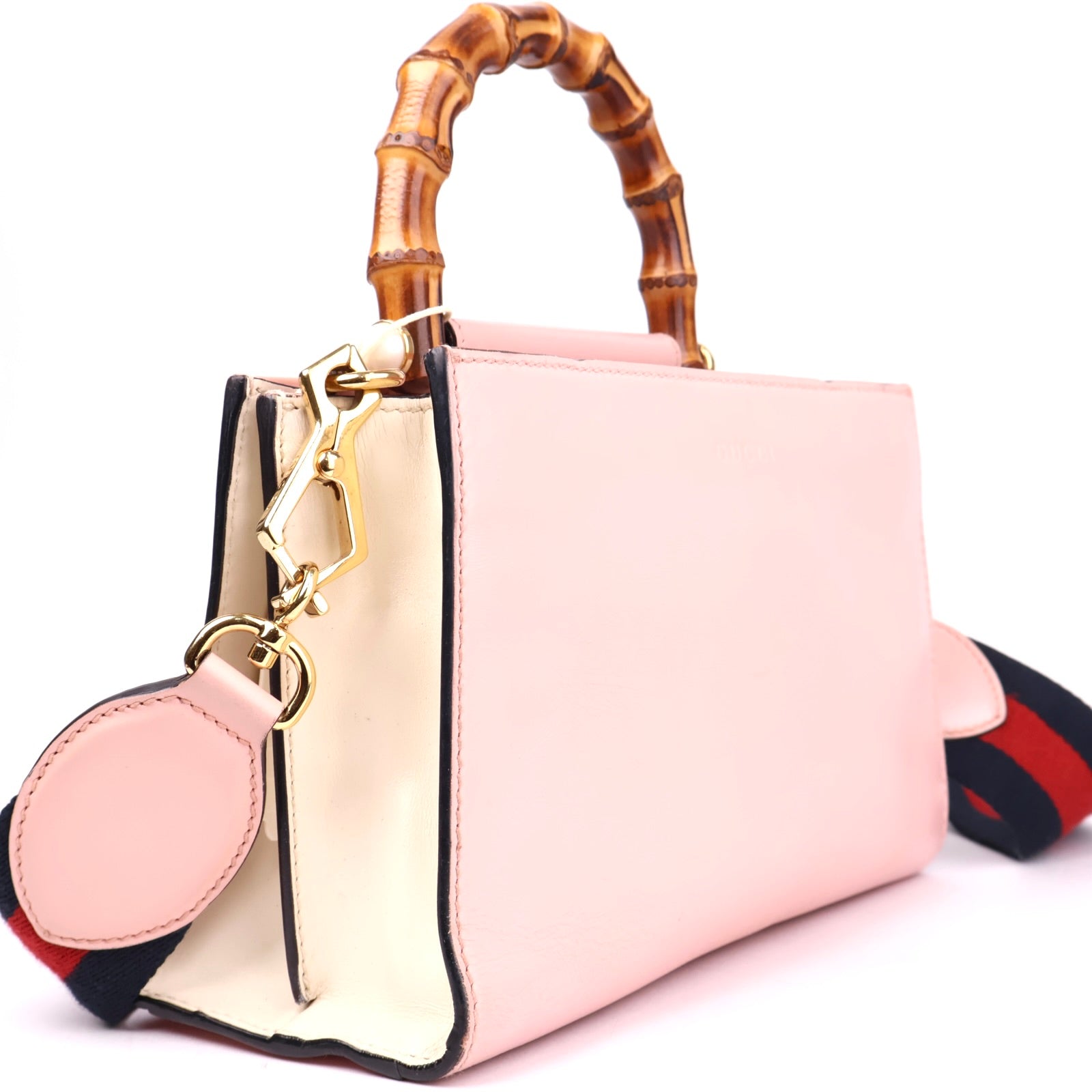 J3561 Gucci Nymphaea Top Handle Mini Pink in Leather- Pre Owned