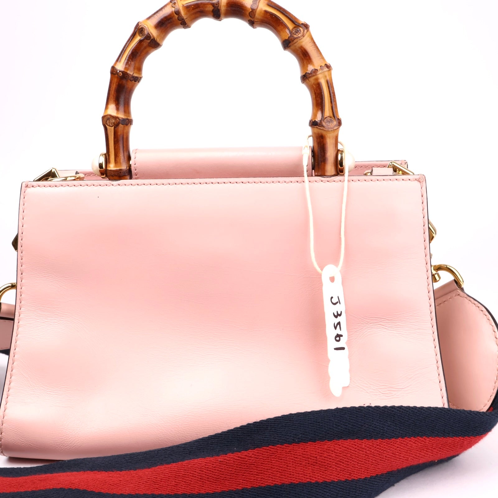 J3561 Gucci Nymphaea Top Handle Mini Pink in Leather- Pre Owned