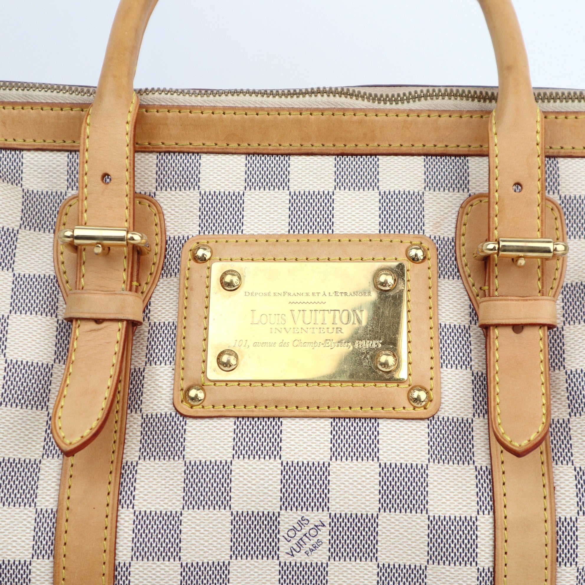 C1300 Louis Vuitton Damier Azur Canvas Berkeley Bag-Owned