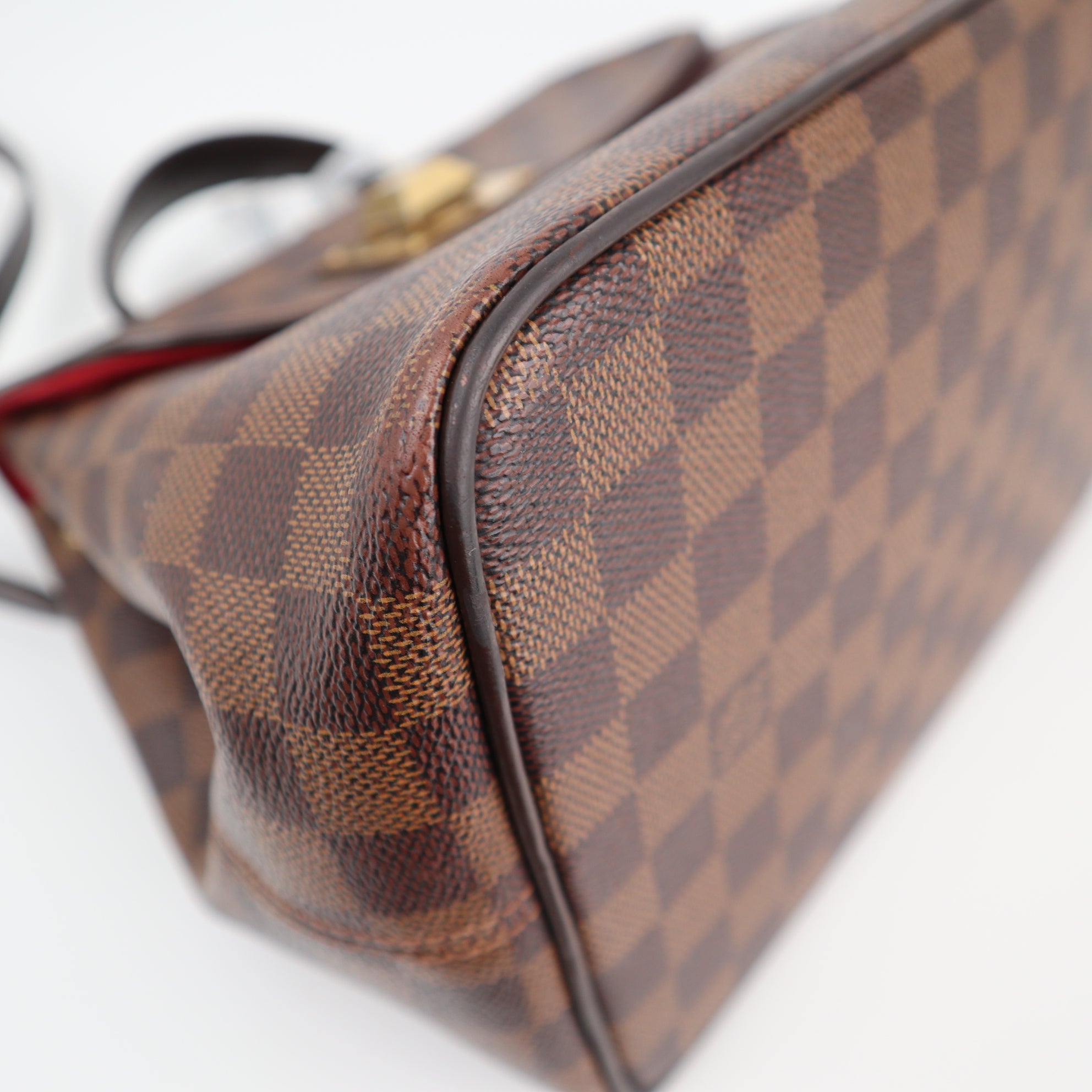 Louis Vuitton Damier Ebene Bergamo PM Top Handle Bag C1874 | Pre-Owned Very Good Brown Damier Ebene Coated canvas, leather trim