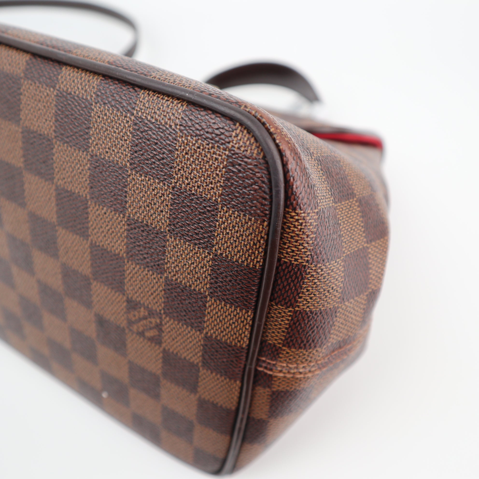 Louis Vuitton Damier Ebene Bergamo PM Top Handle Bag C1874 | Pre-Owned Very Good Brown Damier Ebene Coated canvas, leather trim