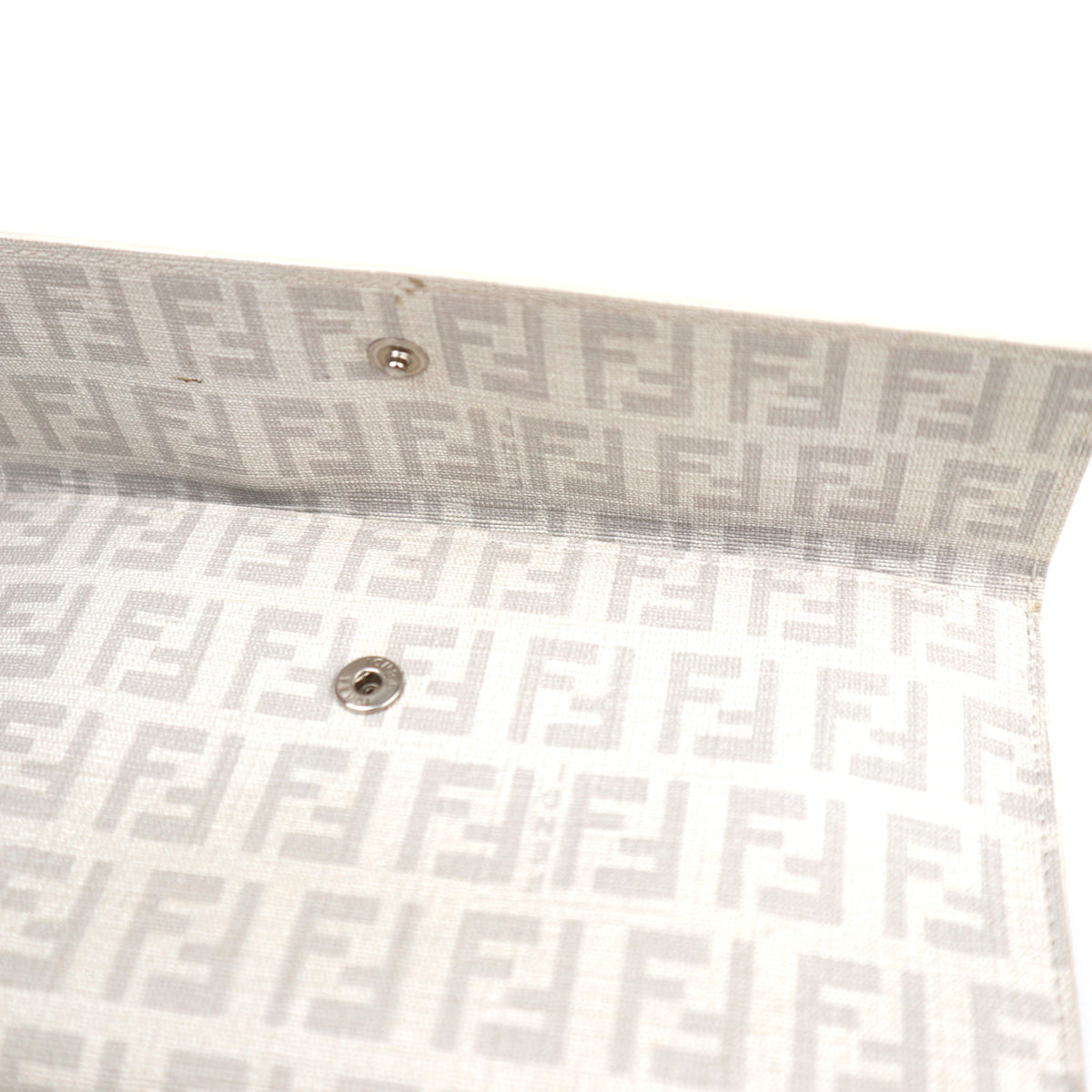 C2836 Fendi Wallet Zucchino Baguette Wallet | Pre-Owned Very Good Brown Zucchino Canvas