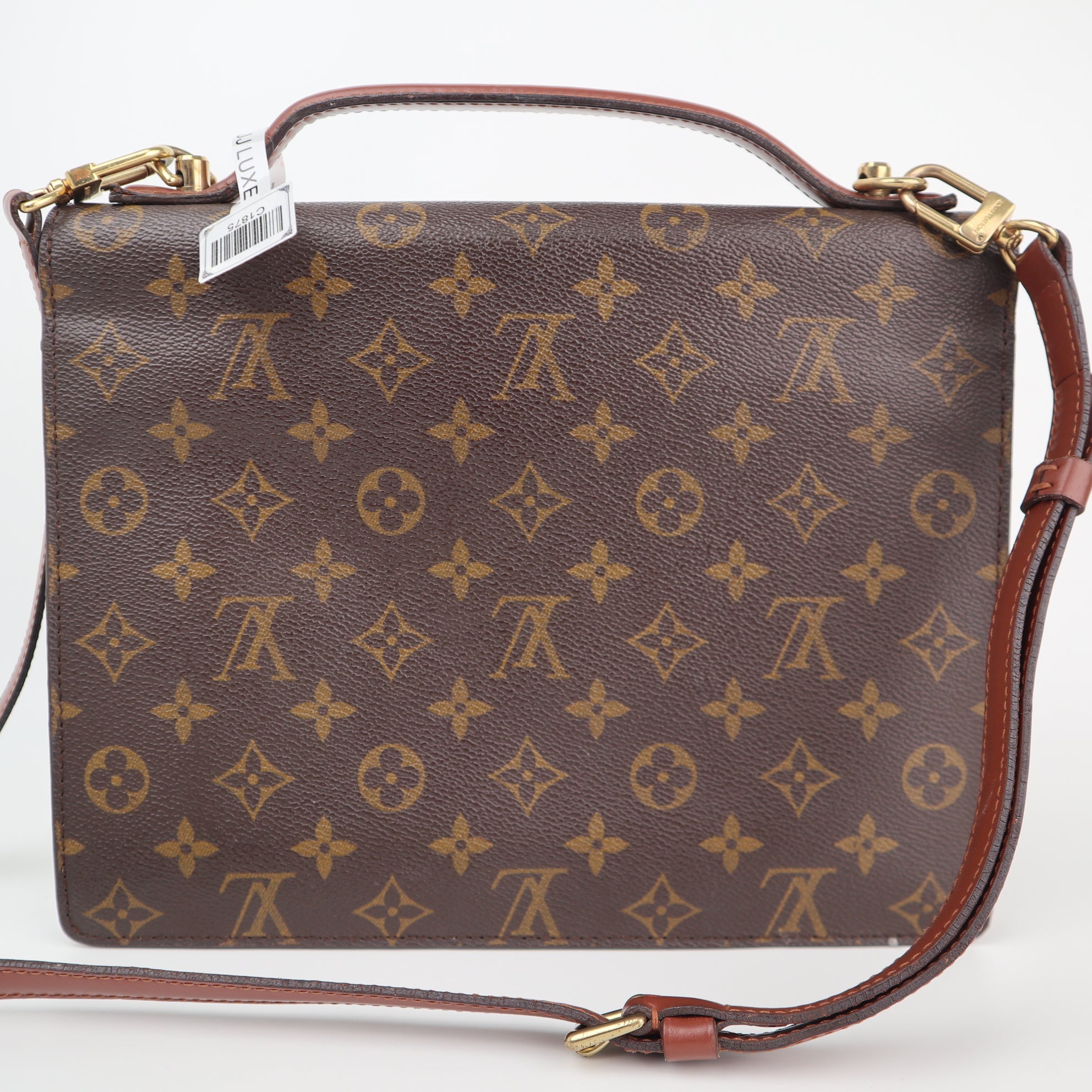 Louis Vuitton Monogram Monceau Shoulder Bag C1875R | Pre-Owned Very Good Brown Monogram Coated canvas, leather trim