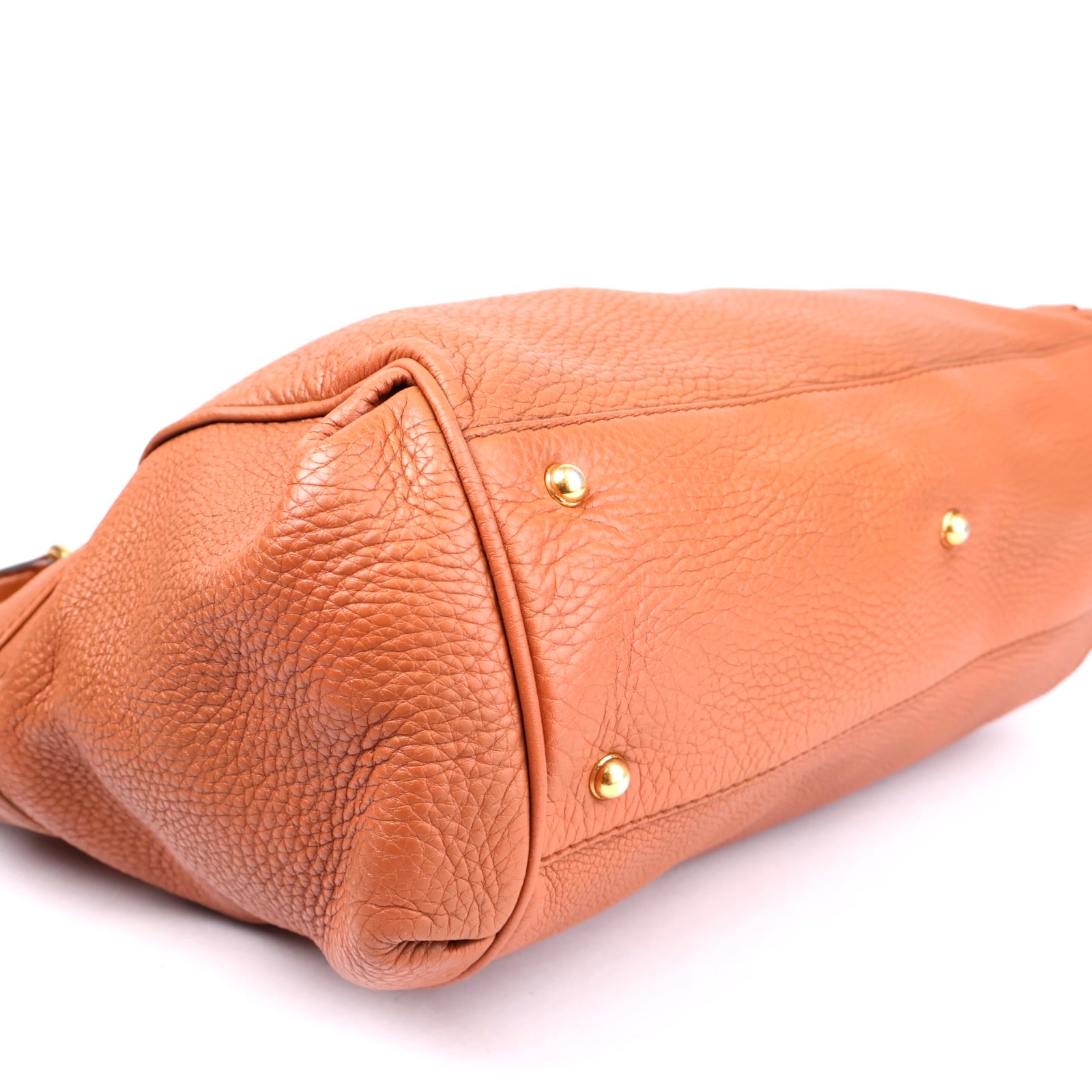 J3614 Gucci Pebbled Calfskin Ride Medium Top Handle Bag- Pre Owned
