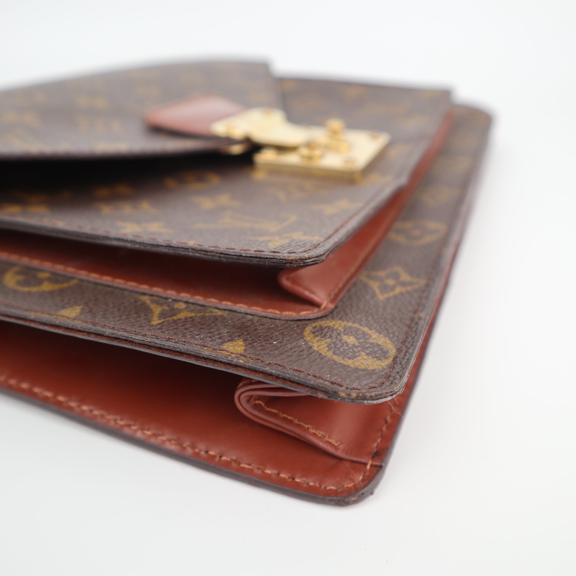 Louis Vuitton Monogram Monceau Shoulder Bag C1875R | Pre-Owned Very Good Brown Monogram Coated canvas, leather trim