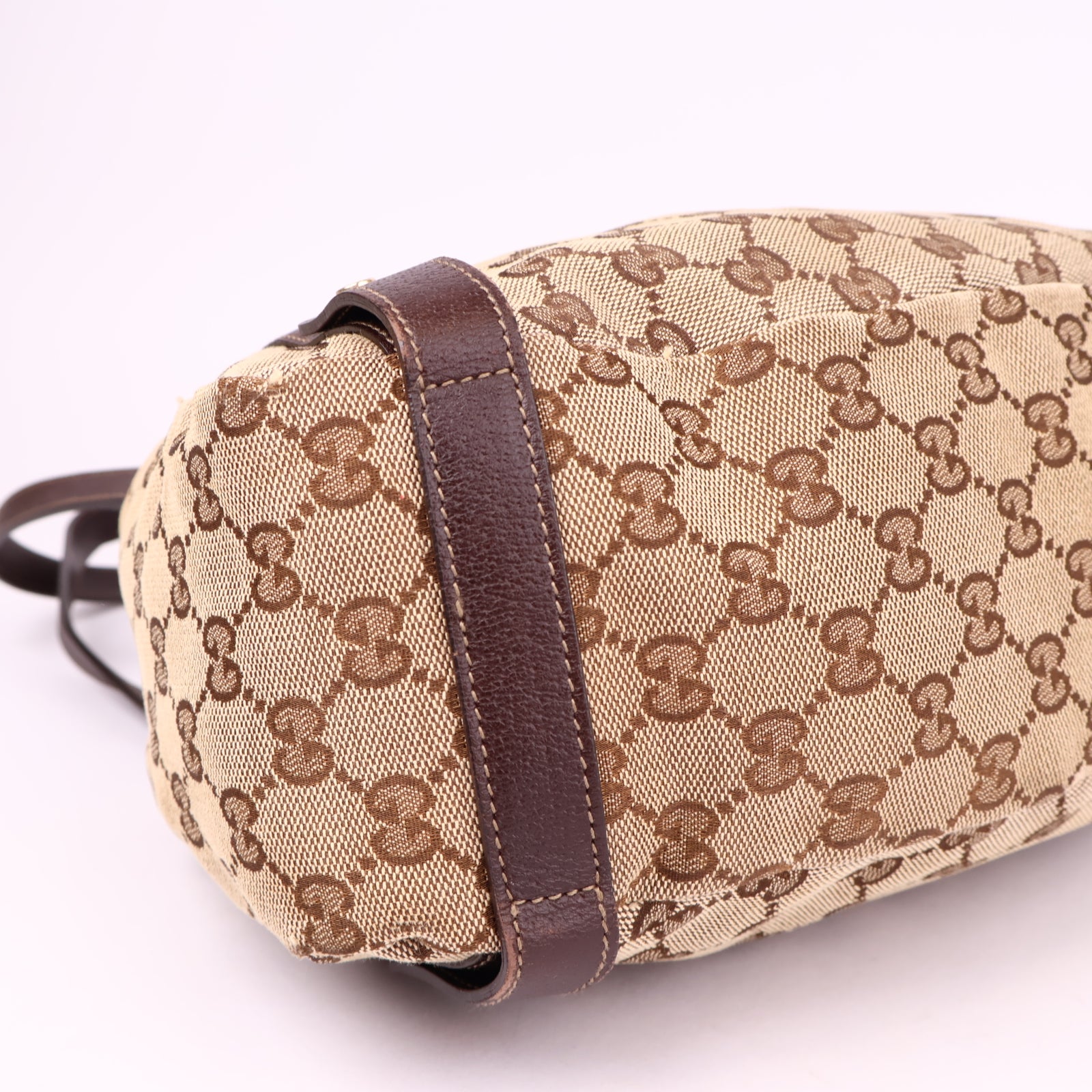 J3613 Gucci Abbey D-Ring Shoulder Bag in Brown- Pre Owned