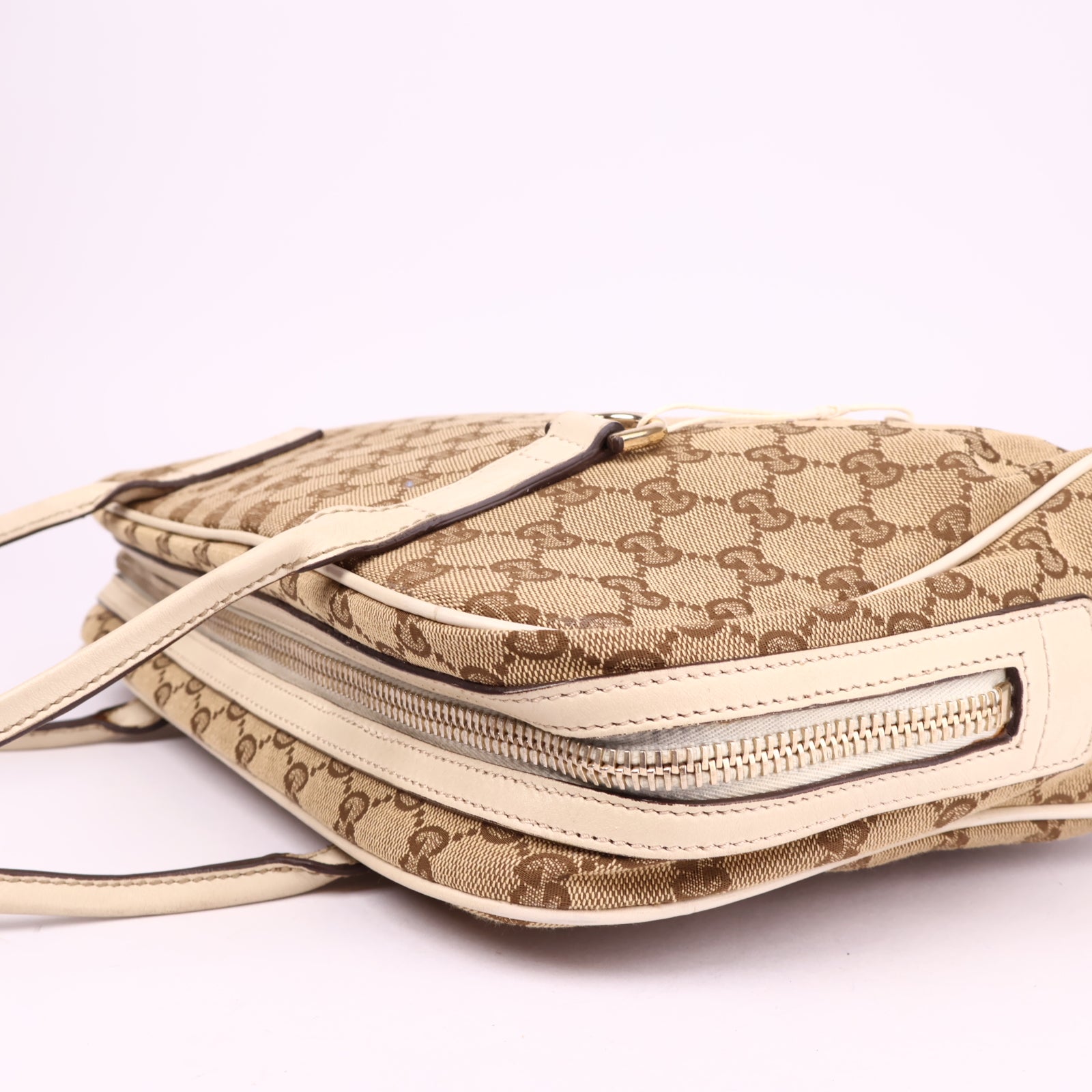 J3607 Gucci Brown GG Canvas New Britt Shoulder Bag- Pre Owned