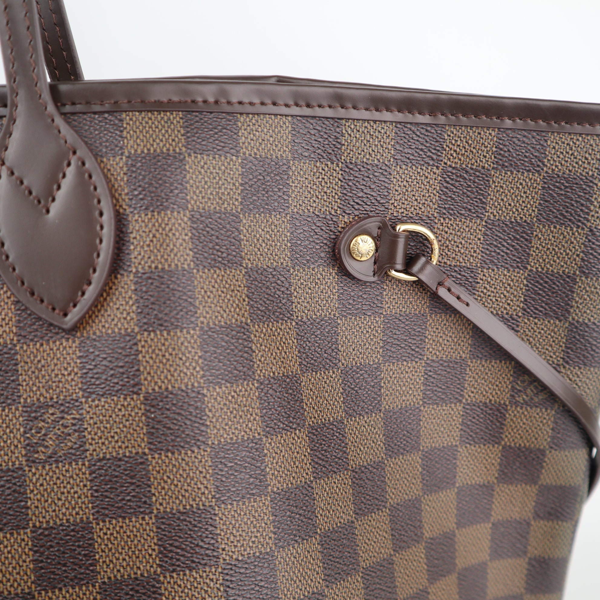Louis Vuitton Damier Ebene Neverfull GM Shoulder Bag C1881R | Pre-Owned Excellent Brown Damier Ebene Coated canvas, leather trim