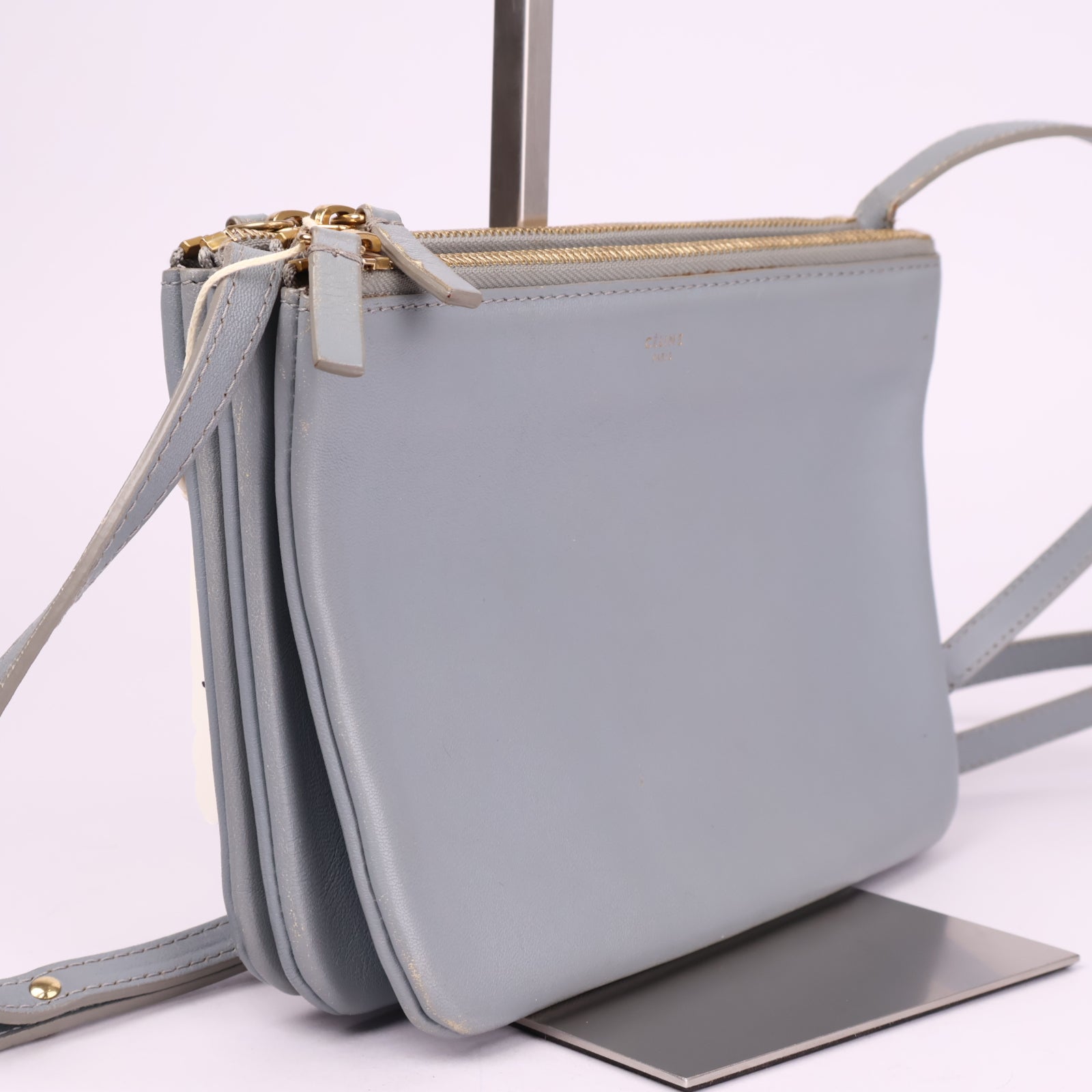 J3609 Céline Trio Small Grey Bag- Pre Owned