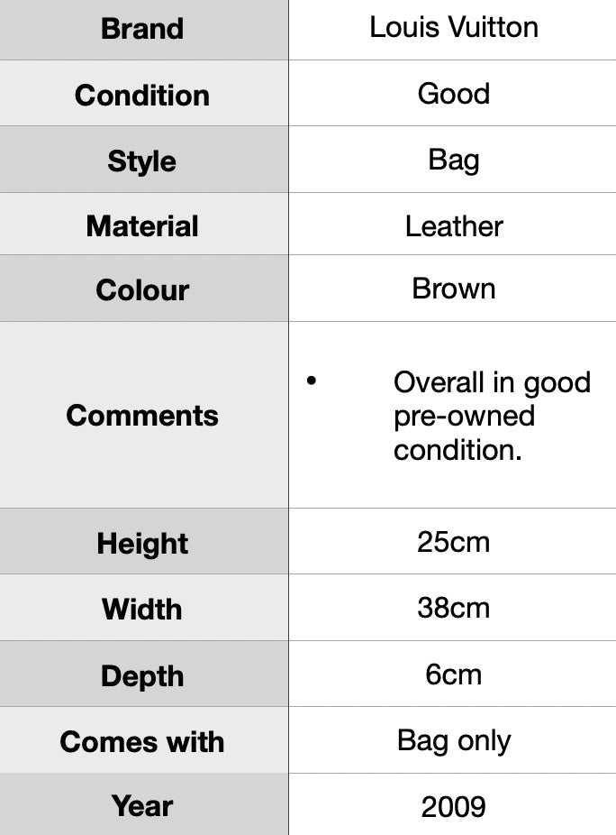 J1956 Louis Vuitton Monogram Thames GM shoulder bag- Pre Owned