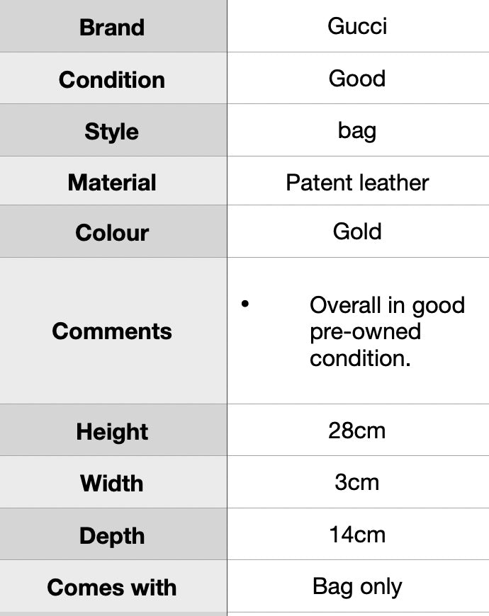 J2000 Gucci Vintage Bow Bag Metallic Champagne- Pre Owned