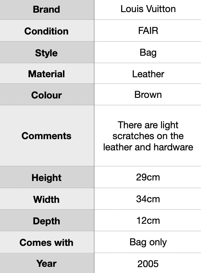 J0963 LOUIS VUITTON Monogram Deauville Hand Bag- Pre Owned