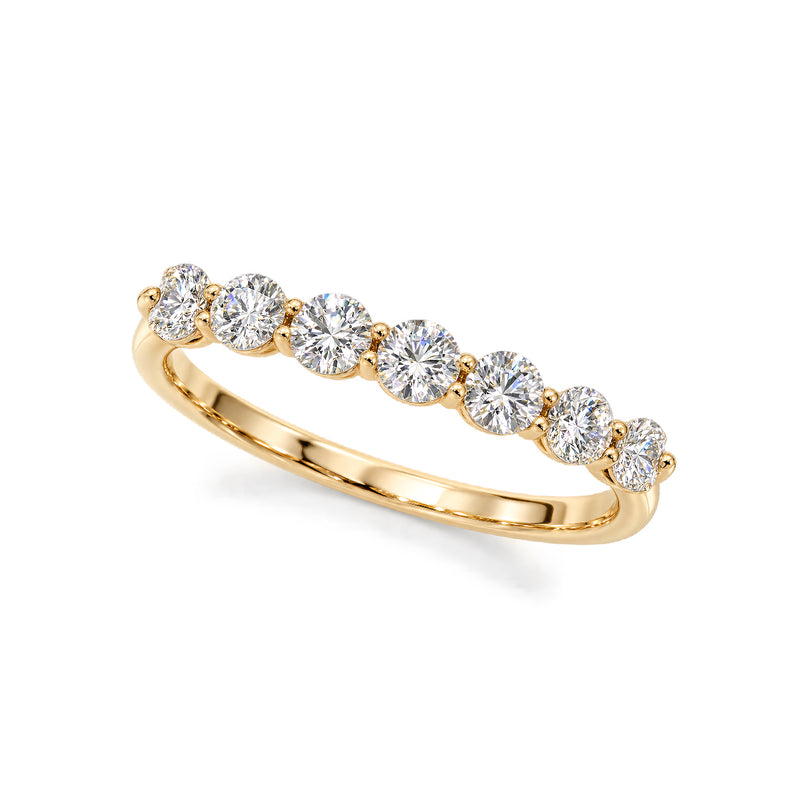 1.480ct Round Lab-Grown Diamond Band Ring | 18K Yellow Gold