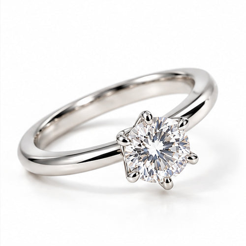 1.020ct Round Lab-Grown Diamond Classic Solitaire Ring | PT950