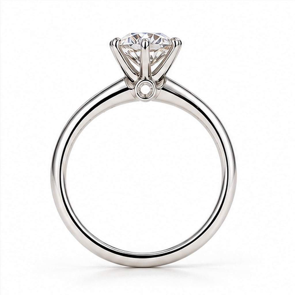 1.020ct Round Lab-Grown Diamond Classic Solitaire Ring | PT950