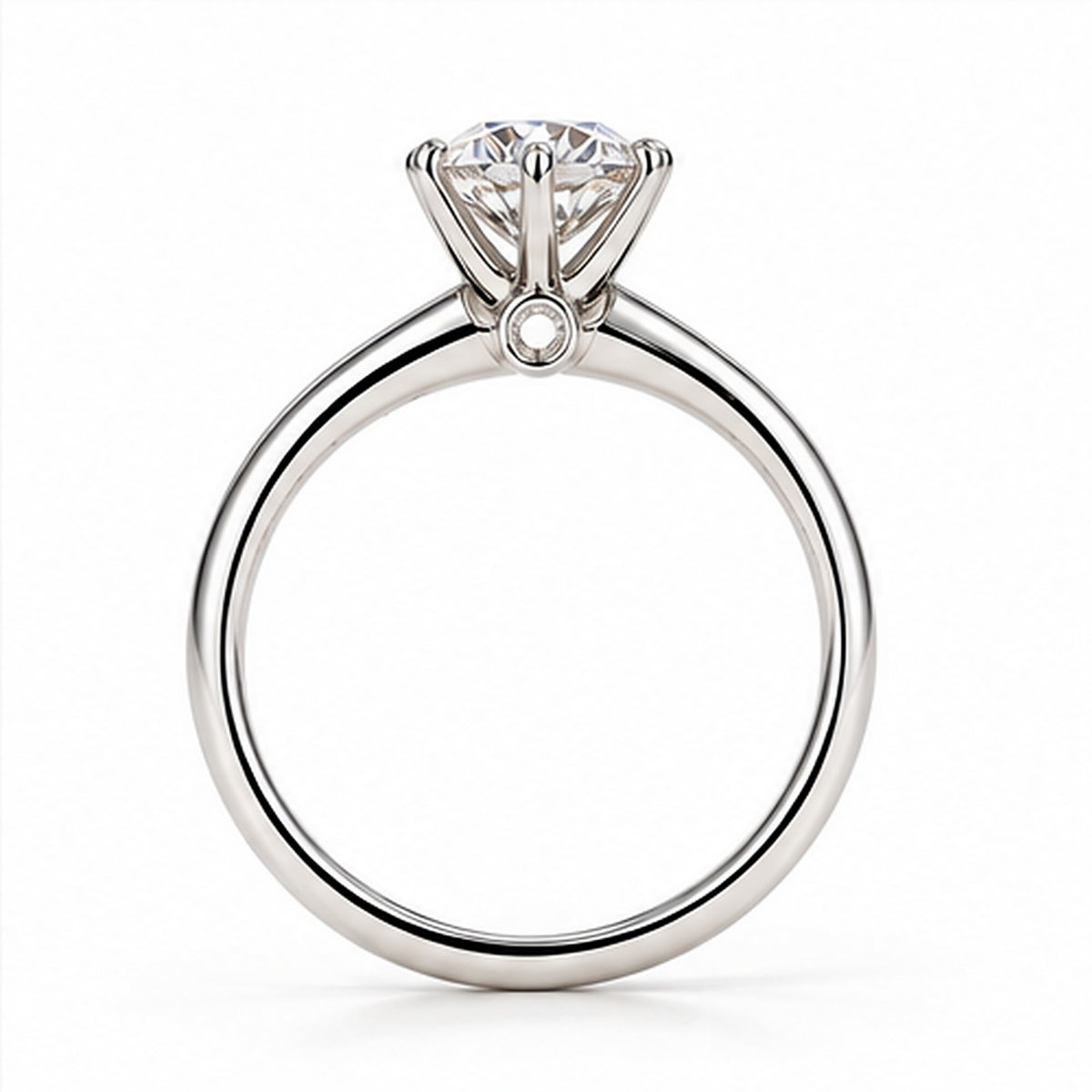 1.020ct Round Lab-Grown Diamond Classic Solitaire Ring | PT950