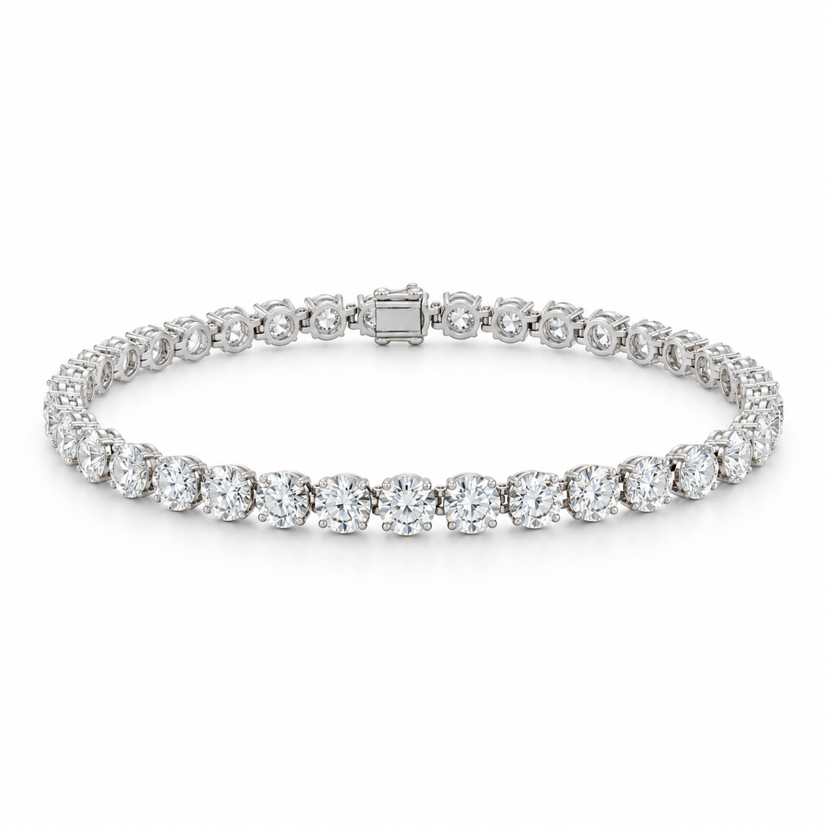10.222ct Round Lab-Grown Diamond Tennis Bracelet Bracelet | PT950