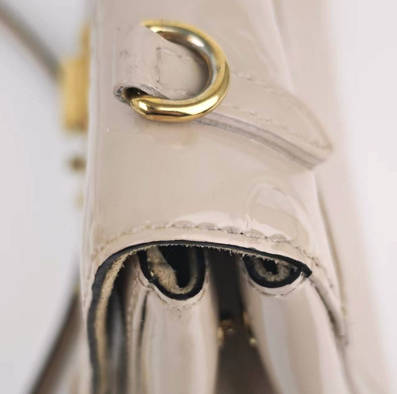 Louis Vuitton Dune Vernis Venice Bag Shoulder Bag C1769 | Pre-Owned Very Good Beige Leather, Patent leather