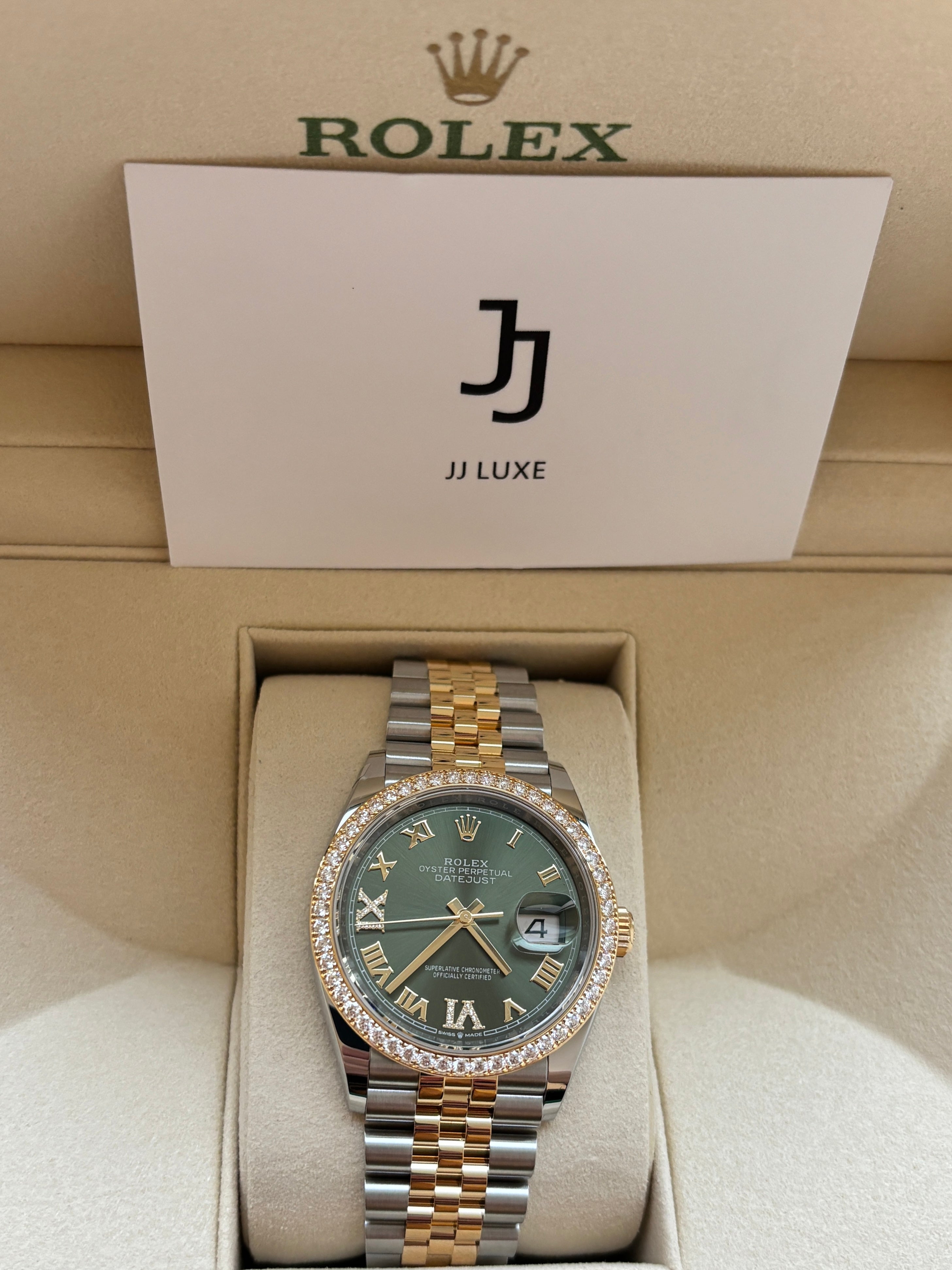 Rolex Datejust Green Dial Jubliee 36mm 126283RBR