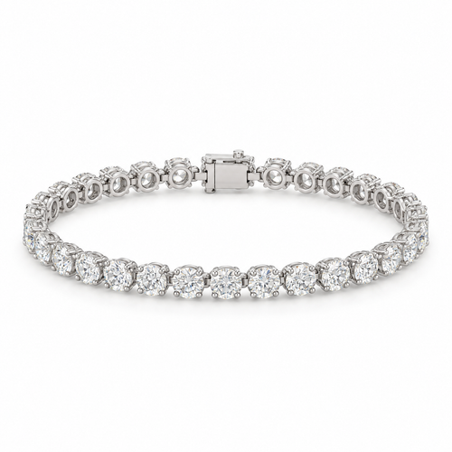 10.222ct Round Lab-Grown Diamond Tennis Bracelet Bracelet | PT950