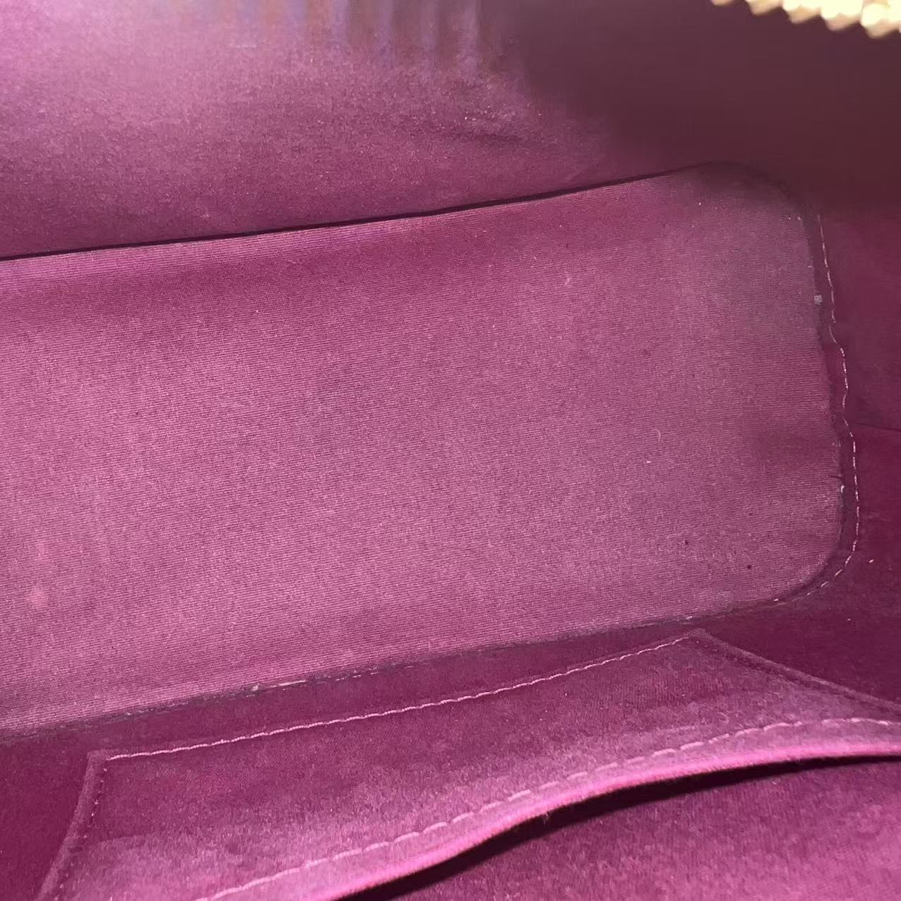C1336 Louis Vuitton Pomme D'Amour Monogram Vernis Alma BB-Pre Owned
