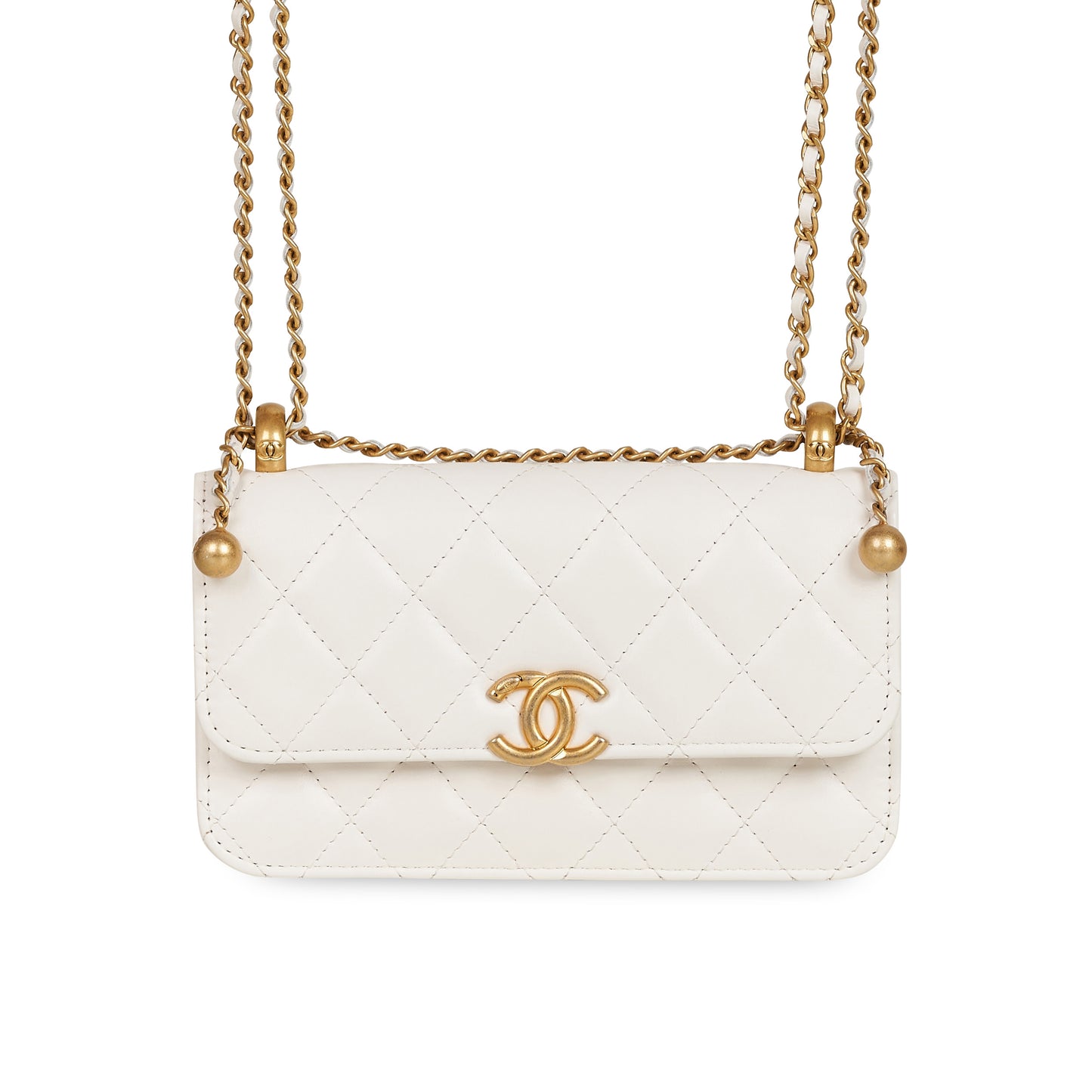 Chanel Women O-PHONE HOLDER WITH CHAIN